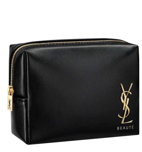 ysl black makeup pouch|ysl canvas clutch.